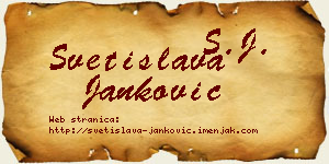 Svetislava Janković vizit kartica